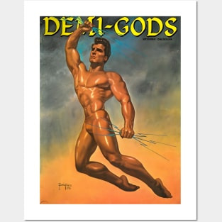 DEMIGODS - Vintage Physique Muscle Male Model Magazine Cover Posters and Art